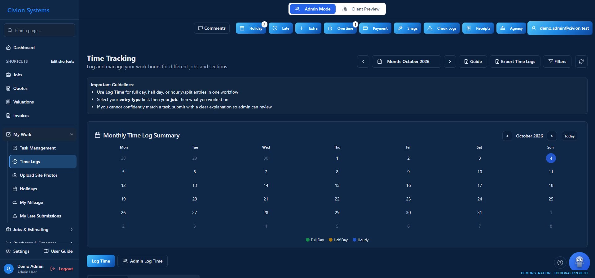 Give the team the detail. — actual interface with fictional data